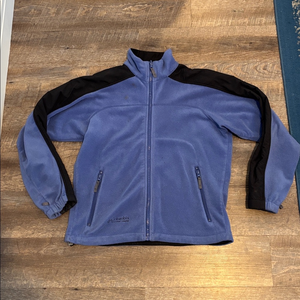 Purple Periwinkle Full Zip Columbia Fleece Jacket